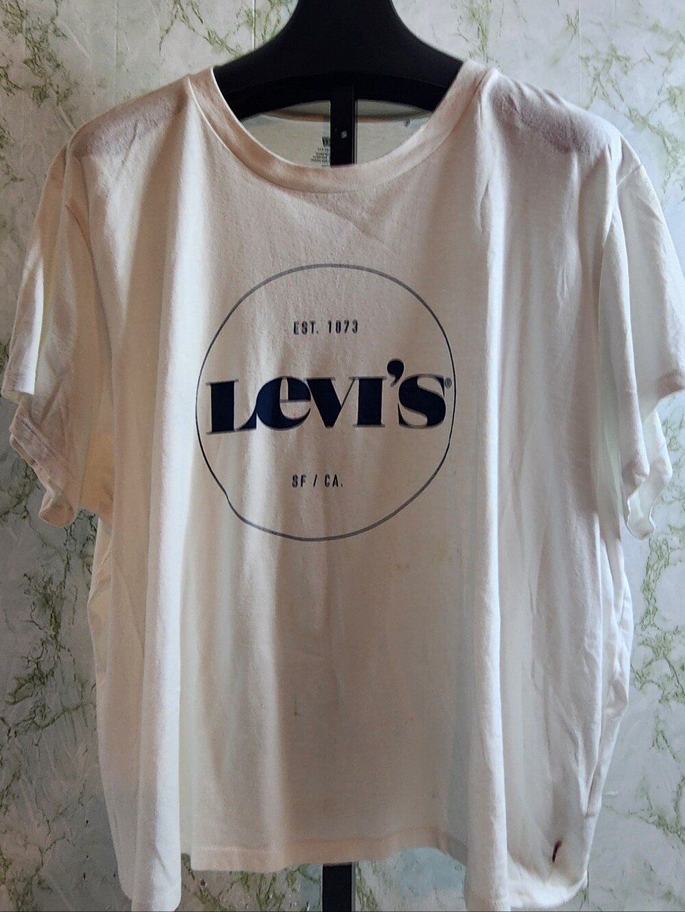 LEVI'S Whie Short Sleeve Cotton Tee